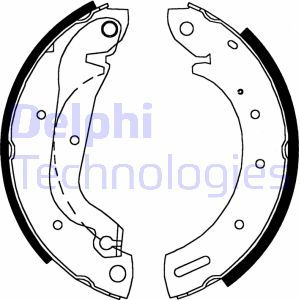 LS1827 Brake Shoe Set DELPHI - Top1autovaruosad