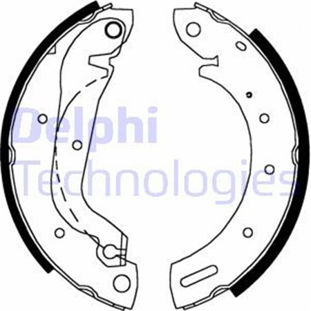 LS1827 Brake Shoe Set DELPHI