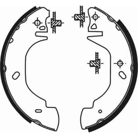 C0G023ABE Brake Shoe Set ABE