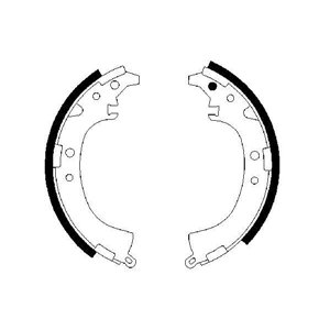 0 986 487 424 Brake Shoe Set BOSCH - Top1autovaruosad