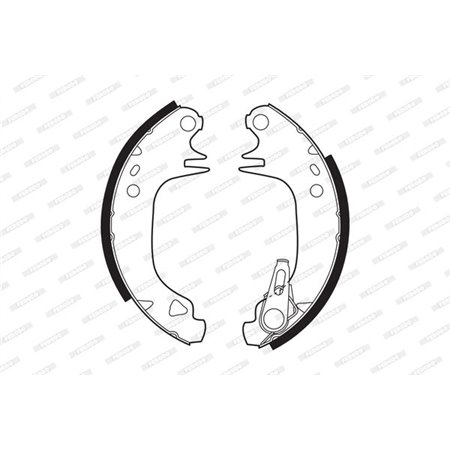 FSB188 Brake Shoe Set FERODO