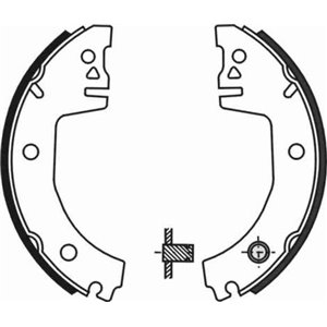 C0S001ABE Комплект тормозных колодок, барабанный тормоз ABE     