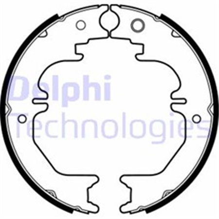 LS2132 Piduriklotside komplekt,seisupidur DELPHI