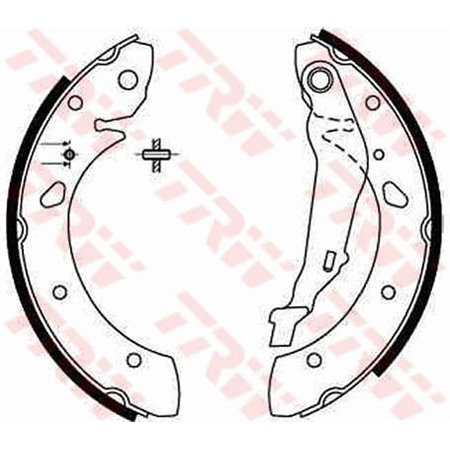 GS8632 Комплект тормозных колодок TRW
