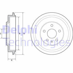 BF561 Тормозной барабан DELPHI     