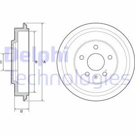 BF561 Тормозной барабан DELPHI