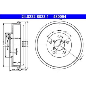 24.0222-8023.1  Piduritrummel ATE 