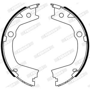 FSB4318 Brake Shoe Set FERODO - Top1autovaruosad