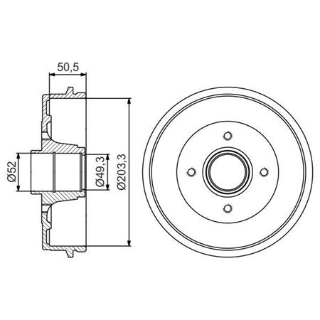 0 986 477 214 Тормозной барабан BOSCH