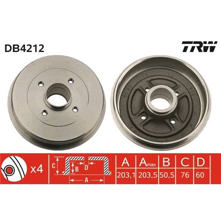 DB4212 Jarrurumpu TRW