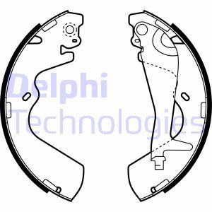 LS1934 Brake Shoe Set DELPHI - Top1autovaruosad