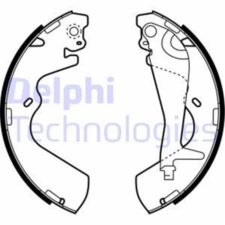 LS1934 Комплект тормозных колодок DELPHI