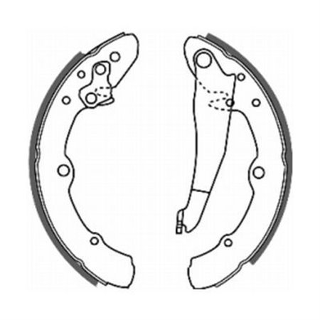 C0W014ABE Brake Shoe Set ABE