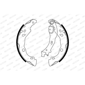 FSB657 Brake Shoe Set FERODO - Top1autovaruosad