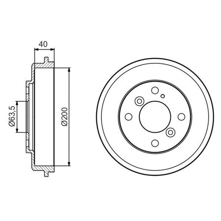 0 986 477 240 Brake Drum BOSCH