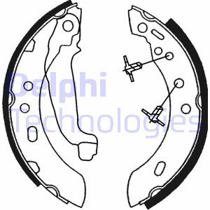 LS1689 Brake Shoe Set DELPHI - Top1autovaruosad