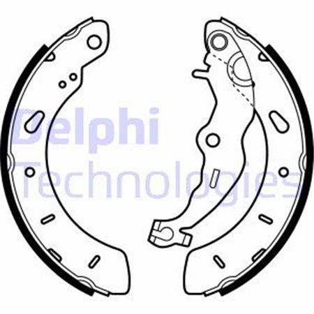 LS2062 Brake Shoe Set DELPHI