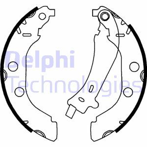 LS1723 Комплект тормозных колодок DELPHI - Top1autovaruosad