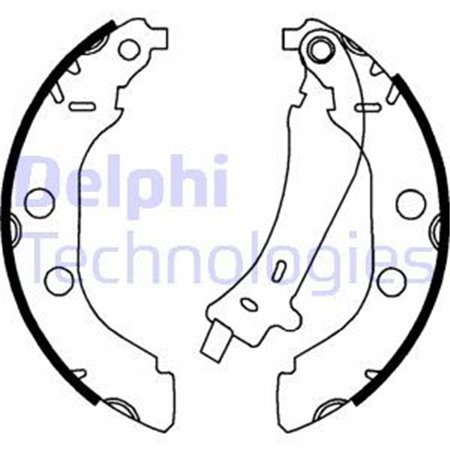 LS1723 Brake Shoe Set DELPHI