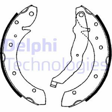 LS1634 Piduriklotside komplekt DELPHI