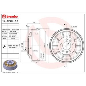 14.C009.10  Piduritrummel BREMBO 