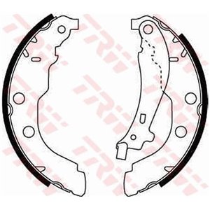 GS8617  Brake shoe TRW 