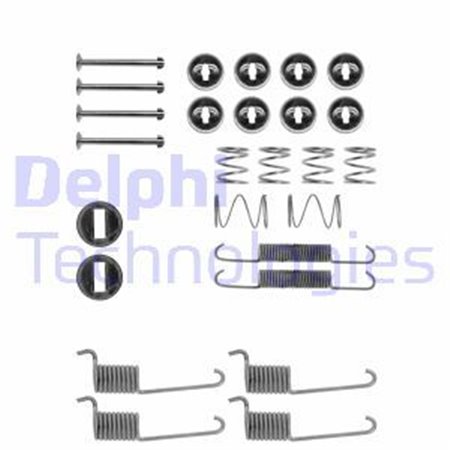 LY1196 Комплект принадлежностей, тормозные колодки DELPHI     