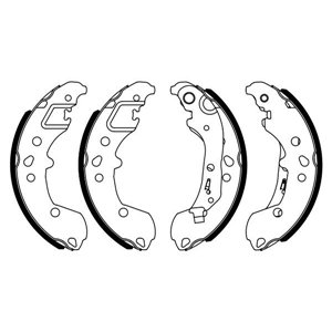 0 986 487 958  Brake shoe BOSCH 