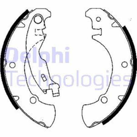 LS1840 Комплект тормозных колодок DELPHI