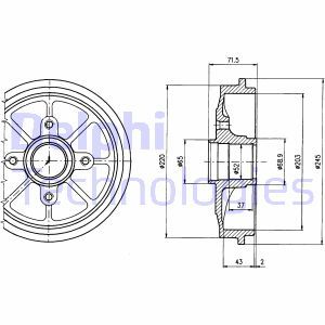 BF484  Piduritrummel DELPHI 