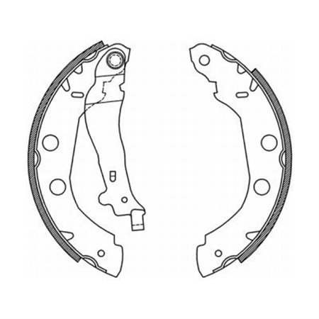 C0R014ABE Brake Shoe Set ABE