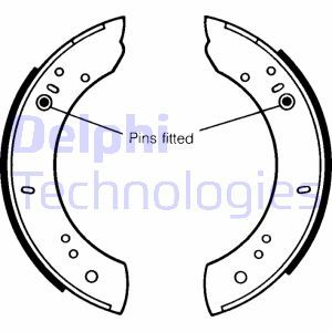 LS1072 Комплект тормозных колодок, барабанный тормоз DELPHI     