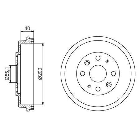 0 986 477 191 Тормозной барабан BOSCH