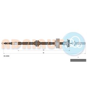 05.0266 Cable Pull, parking brake ADRIAUTO - Top1autovaruosad