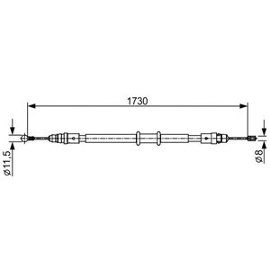 1 987 482 549 Tross,seisupidur BOSCH - Top1autovaruosad