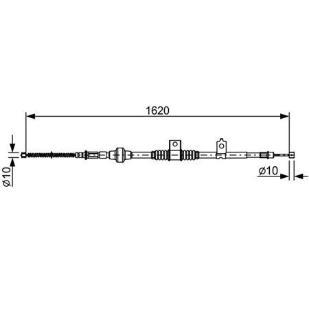 1 987 482 521 Cable Pull, parking brake BOSCH