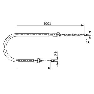 1 987 482 233  Käsipiduri tross BOSCH 