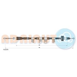 10.0278 Cable Pull, parking brake ADRIAUTO - Top1autovaruosad