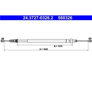 24.3727-0326.2 Taljanveto, seisontajarru ATE - Top1autovaruosad