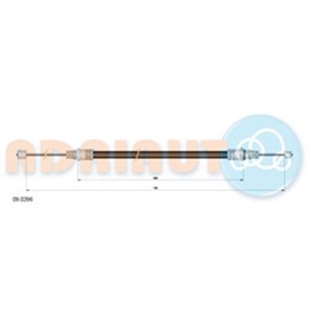 09.0266 Cable Pull, parking brake ADRIAUTO