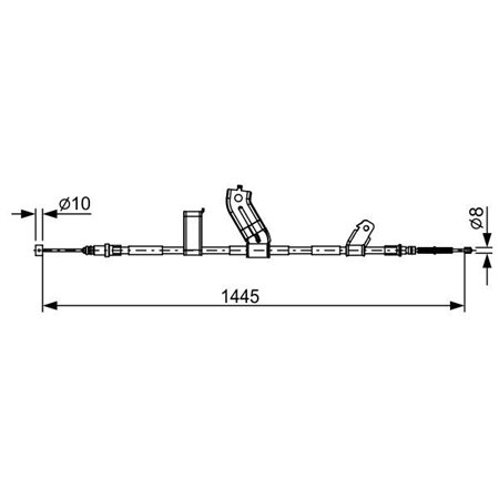 1 987 482 523 Cable Pull, parking brake BOSCH