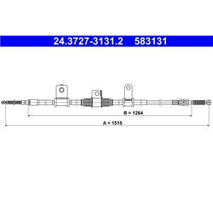 24.3727-3131.2  Käsipiduri tross ATE 