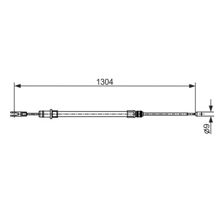 1 987 482 431 Cable Pull, parking brake BOSCH