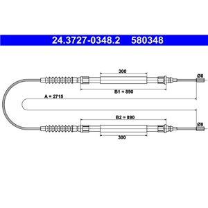 24.3727-0348.2 Taljanveto, seisontajarru ATE - Top1autovaruosad
