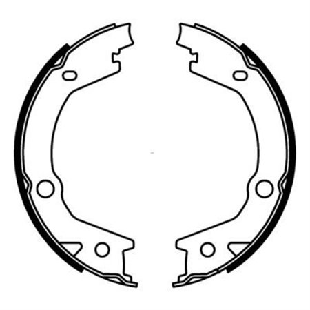 C00527ABE Brake Shoe Set, parking brake ABE