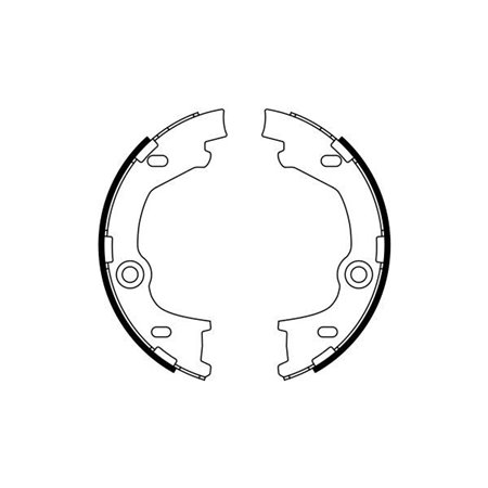 0 986 487 777 Brake Shoe Set, parking brake BOSCH