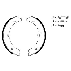 0 986 487 718 Piduriklotside komplekt,seisupidur BOSCH - Top1autovaruosad