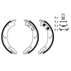 0 986 487 712 Piduriklotside komplekt,seisupidur BOSCH - Top1autovaruosad