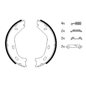 0 986 487 542 Комплект тормозных колодок, стояночная тормозная система BOSCH - Top1autovaruosad