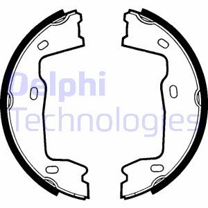 LS1381 Brake Shoe Set, parking brake DELPHI - Top1autovaruosad